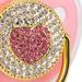 Personalized Heart-Shaped Baby Schnuller - Shiny Pink Glitter Crystal Pacifier for Girls | Luxurious Newborn Gift - Buy Online on GoSupps.com