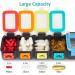 Fullicon Weekly Pill Box 7 Day Ultra Moisture & Spill Proof Daily Pill Organiser Large Tablet Organiser with Secure Buckle Compact Medication Organizer Vitamin & Fish Oil Black Rainbow - Buy Online on GoSupps.com