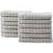 Tommy Bahama Northern Pacific Grey Washcloth Set - 12 Piece Highly Absorbent Cotton Bathroom Decor | Low Linting & Fade Resistant - Buy Online on GoSupps.com