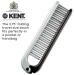 Kent KFM4 Anti Static Hair Brush - Small Folding Brush for Men's Daily Grooming | Frizz Free Styling with Mens Hair Products | Made in England - Buy Online on GoSupps.com