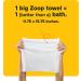 ZOOP Extra-Large Pet Wipes/Towels - Eliminates Whole-Body Odor | Grooming Bath Towels for Dogs & Cats | Fragrance-Free | 10 Count - Buy Online on GoSupps.com