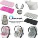 Universal Infant Baby Toddler Car Seat Stroller Head Support Pillow - Soft Cotton (N Star White/Grey) - Buy Online on GoSupps.com