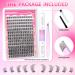 wiwoseo Russian Cluster Lashes Kit Lash Individual Cluster Eyelash Extensions D Curl Cluster Lashes Glue Bond and Seal Natural Lash Extension Kit for Beginners DIY at Home(0.07d 8-16MM) M-cluster lashes kit 8-16MM - Buy Online on GoSupps.com