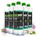 Biohy floor cleaner for wiping robot with fresh spring fragrance (6 x 1 liter) |Cleaning agent concentrate for all wiping robots |Foam arm & strip -free |Sustainable 1: 200 concentrate of fresh spring fragrance 1 l (6 -pack)