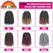 Pre-twisted Passion Twist Crochet Hair 8 Packs 8 Inch Pre-looped Crochet Braids TGrey# - Synthetic Bohemian Braiding Hair Extensions for Black Women - Buy Online on GoSupps.com