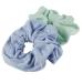 Scunci Upcycled JUMBO Scrunchies (Blue Mint, 2-Pack) | Eco-Friendly & Sustainable Cotton - Buy Online on GoSupps.com