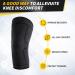 Cambivo Knee Brace for Men & Women - Sports Knee Support for Running Hiking & Volleyball - Relief from Meniscus Tear ACL Injury & Arthritis - Black/Black - Buy Online on GoSupps.com