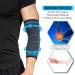360 Relief Compression Elbow Brace Sleeve for Men and Women | Joint Pain Relief Tendonitis Support | Large Blue with Mesh Laundry Bag - Buy Online on GoSupps.com