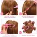 40 Pieces Pink Foam Hair Curly Wraps - Heatless Flexible Papilots for Beautiful Overnight Curls | Perfect for Long & Short Hair - Buy Online on GoSupps.com