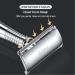 Baili BD191C Double-Sided Safety Razor - Rust-Free Reusable Manual Razor with Long Grip for Her - Long Handle Silver BR191T - Buy Online on GoSupps.com