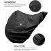 Harrison Howard Premium Waterproof/Breathable Fleece-Lined Saddle Cover - Mars Black Dressage-One Size - Buy Online on GoSupps.com
