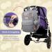 Ruvalino Gray Baby Diaper Backpack - Multifunctional Diaper Bag with Portable Changing Pad Pacifier Holder and Stroller Straps for Moms and Dads - Ideal for Travel - Buy Online on GoSupps.com