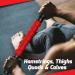 Physix Gear Sport Massage Roller with Handle - Self-Massage Fascia Rod for Muscle Pain Relief & Tension - Ideal for Neck Back & Legs - Red - Buy Online on GoSupps.com