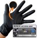 NOCOB Black Nitrile Disposable Gloves - (Raised Diamond Texture Grip) 6 Mil Thickness Latex and Powder Free (Small 500 count)