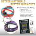 TRIBE Single Resistance Bands Set with Handles & eBook | Medium Level 1 for Fitness Training, Physical Therapy & Home Workouts - Buy Online on GoSupps.com