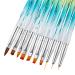 10pcs Nail Art Brushes Set - Carved Crystal Pens for Precision Nail Design - Assorted Brush Pens for DIY Nail Art - Buy Online on GoSupps.com