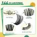 DIY Lash Extension Kit - KEYYOU 144pcs Eyelash Cluster Set with Glue Applicators & Mascara Brush - Perfect for At-Home Lash Extensions (Y01 Kit - Buy Online on GoSupps.com