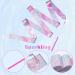 AIEX 4 Pcs Sparkling Pink Dance Ribbons - Rhythmic Gymnastics Ribbon Wand Set - Buy Online on GoSupps.com