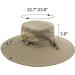 Muryobao Men's UPF 50+ Waterproof Wide Brim Bucket Fishing Hat - Beige - Buy Online on GoSupps.com