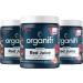 Organifi Red Juice - Vegan Pre-Workout Energy Drink Powder, 90 Servings (3pk) Organic Berries, Beets, Real Mushrooms, Prebiotics, Ginseng, Vitamin C for Focus, Peak Performance, Immune Defense Support 10 Ounce (Pack of 3)