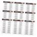 IWOWHERO Eyebrow Stickers 10pcs Imitation Eco Eyebrow Sticker Black Stickers Grooming Stickers Beauty Eyebrows Water Proof 4d