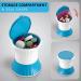 Pill Crusher Cutter Splitter Grinder - 3 in 1 Multifunction Blue White - Includes Small Pill Box Container - Efficient Tablet Cutter and Breaker - Buy Online on GoSupps.com