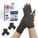 Doctor Developed Compression Gloves for Arthritis & Doctor Written Handbook/Fingerless Arthritis Gloves for Women & Men Hand Support for Arthritis Pain Relief & Carpal Tunnel 2 Pairs (XS) XS - 2 Pairs
