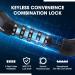 Valuemax Bicycle Lock - 100cm Chain Lock with 5-Digit Resettable Number Code | 8mm Thick Hardened Steel | Secure for Bicycles E-Bikes Motorcycles & Glass Doors - Black - Buy Online on GoSupps.com