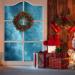 1pc Red eucalyptus wreath artificial berry garland round door sign christmas door wreath Wall Wreath seasonal candy decor Red Berry Leaf Pendant pe (plastic) American style - Buy Online on GoSupps.com