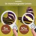 iMagniphy High Power Magnifying Glasses with Light - 5X & 10X Magnification - Ideal for Seniors with Macular Degeneration - Reading Magnifying Glass with 2 Interchangeable Lenses - Black - Buy Online on GoSupps.com