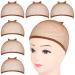 Fandamei 6 PCs stretchy WIG caps hair network for wigs breathable wig cap set nylon wig cap.