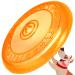 rootsnoot Frisbee FOR dogs | soft and super stable | floats | particularly gentle on teeth | HARMFUL SUBSTANCES FREE (NEON - Orange)