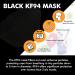Buy Pack of 10 MH CARE Korean Black KF94 Disposable Face Masks - 4-Layer Breathable Protection for Adults - Comfortable Nose Mouth Cover - Made in Korea - Buy Online on GoSupps.com