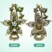 FRCOLOR Vintage Women s Flower Crystal Hair Clips - Elegant Green Hair Accessories for International Shipping - Buy Online on GoSupps.com