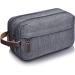 WANDF Small Nylon Dopp Kit Shaving Bag - Lightweight Toiletry Bag for Men and Women (B-Denim Grey) - Buy Online on GoSupps.com