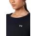 Under Armour Women's HeatGear Long-Sleeve T-Shirt - Black/Metallic Silver - Small - Buy Online on GoSupps.com