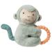 Mary Meyer Soft Baby Rattle with Teether Ring  6-Inches  Little But Fierce Monkey