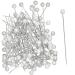 Iconikal Corsage Boutonniere Pins Round White Pearl Head 270-Count