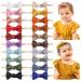 Jollybows 20pcs Baby Girl Hair Bow Headband Hairband Nylon Hairbands for Children Newborn Hair Accessories