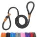 lynxking Dog Leash Slip Rope Lead Leash Strong Heavy Duty Braided Rope No Pull Training Lead Leashes for Medium Large and Small Dogs Slip Lead-Large 1/2in x 5ft (1.3cm x 1.5m) Black