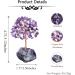 CrystalTears Amethyst Crystal Tree | Reiki Healing Gemstone Bonsai Money Tree | Fluorite Stone Base | Feng Shui Christmas Gift | Home Decor 4.7-5.1 - Buy Online on GoSupps.com