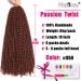 Passion Twist Hair 18 Inch Water Wave Crochet 6 Pcs Copper Red Synthetic Extensions - Buy Online on GoSupps.com