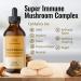 Super Immune Mushroom Complex Liquid Extract - 4 fl. Oz Vegan Tincture with Lions Mane, Reishi, Shiitake, Turkey Tail & Chaga - Immune Support & Energy Supplement - Buy Online on GoSupps.com