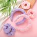 Retrowavy 6 Pcs Spa Headband for Women - Puffy Sponge Terry Cloth Makeup Headband - Skincare Hair Accessories (Pink Purple) - Buy Online on GoSupps.com