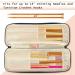 Teamoy Knitting Needles Case - Purple Travel Organizer Bag for Needles and Hooks (Up to 14'') - Buy Online on GoSupps.com