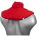 Cherry Red Neck Pillow with Stand-Up Collar | Heat Pad & Spelt Grain Support for Neck & Shoulders - International Shipping - Buy Online on GoSupps.com