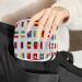 Stylish Menstruation Pad Bag with Zipper - Women's Napkin & Tampon Organizer (European Country Flags) - Buy Online on GoSupps.com