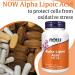 Now Foods Alpha-Lipoic Acid 100mg - 120 Vegan Capsules | Lab-Tested, Gluten Free, Soy Free, Non-GMO - Buy Online on GoSupps.com