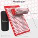 Buy Shakti Mat Red - Acupressure Earrings Spijkermat with Massage Cushion 68x42x2 cm | International Shipping Available - Buy Online on GoSupps.com