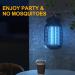 Electric Bug Zapper 4200V Waterproof Outdoor Insect Killer with Light Sensor - Dark-black - Buy Online on GoSupps.com